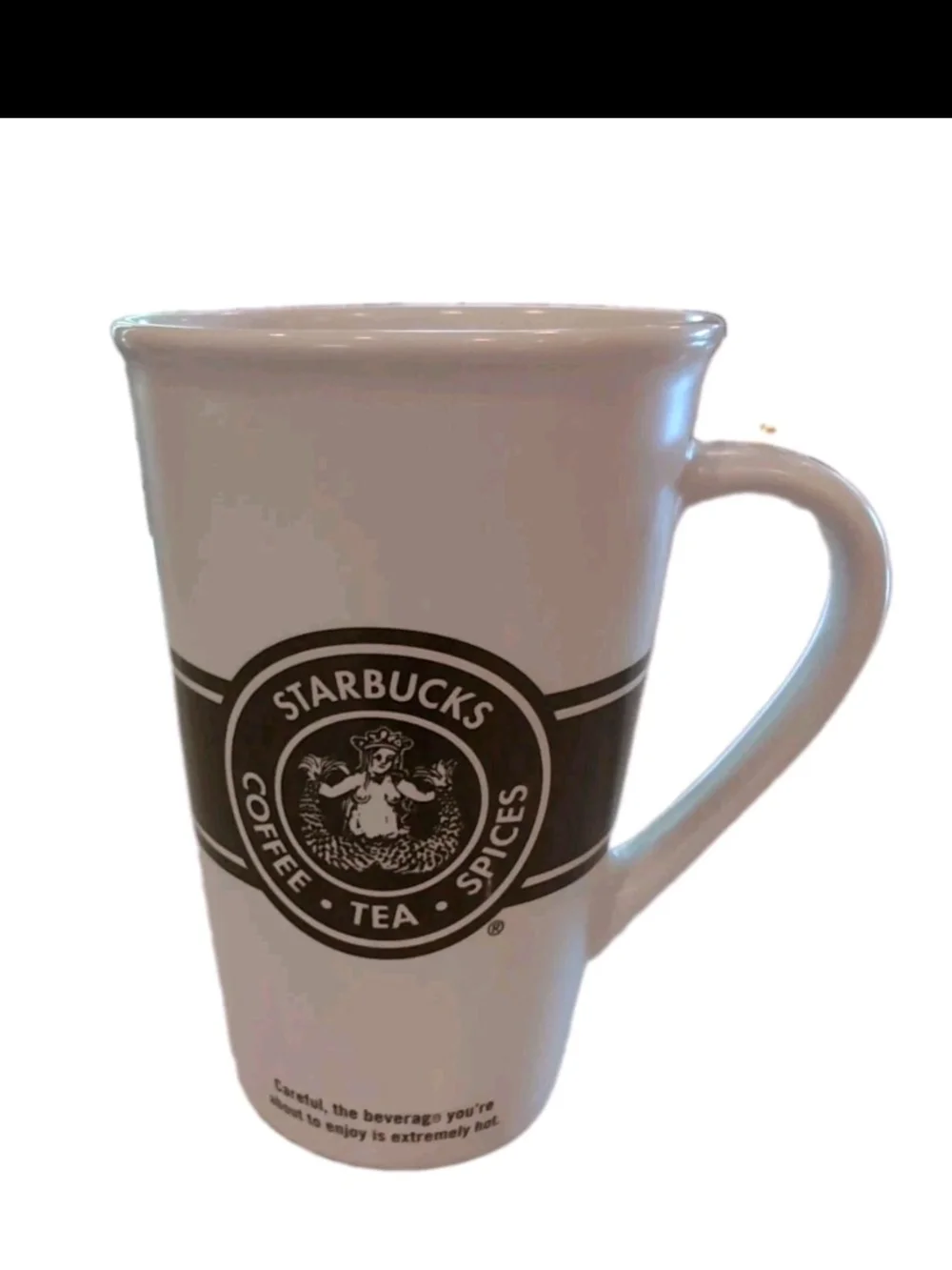 Starbucks 2008 Original Siren Logo Mug 16 oz Brown White First Store Pike Place